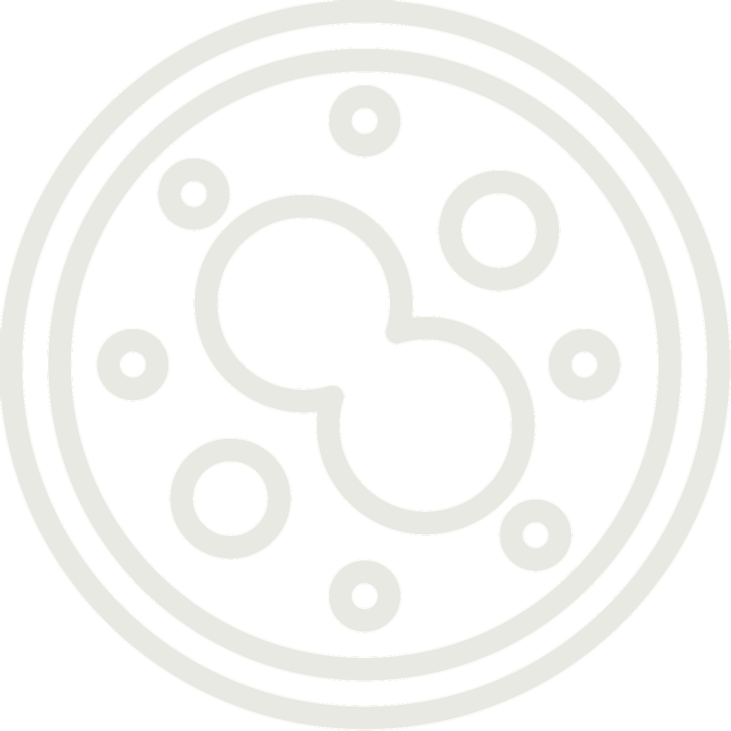 Abstract representation of cellular structure or organism.
